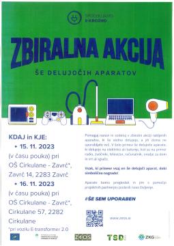 Zbiralna akcija še delujočih aparatov